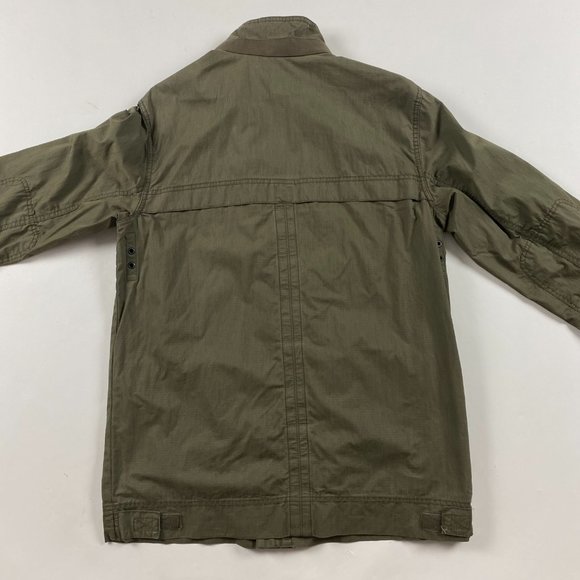 Eddie Bauer Travex Military Field Coat Jacket Men's Medium Cotton Army Green - Picture 3 of 15